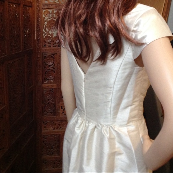 Alfred Sung Champagne dress, size 8 with pockets! - Picture 8 of 8